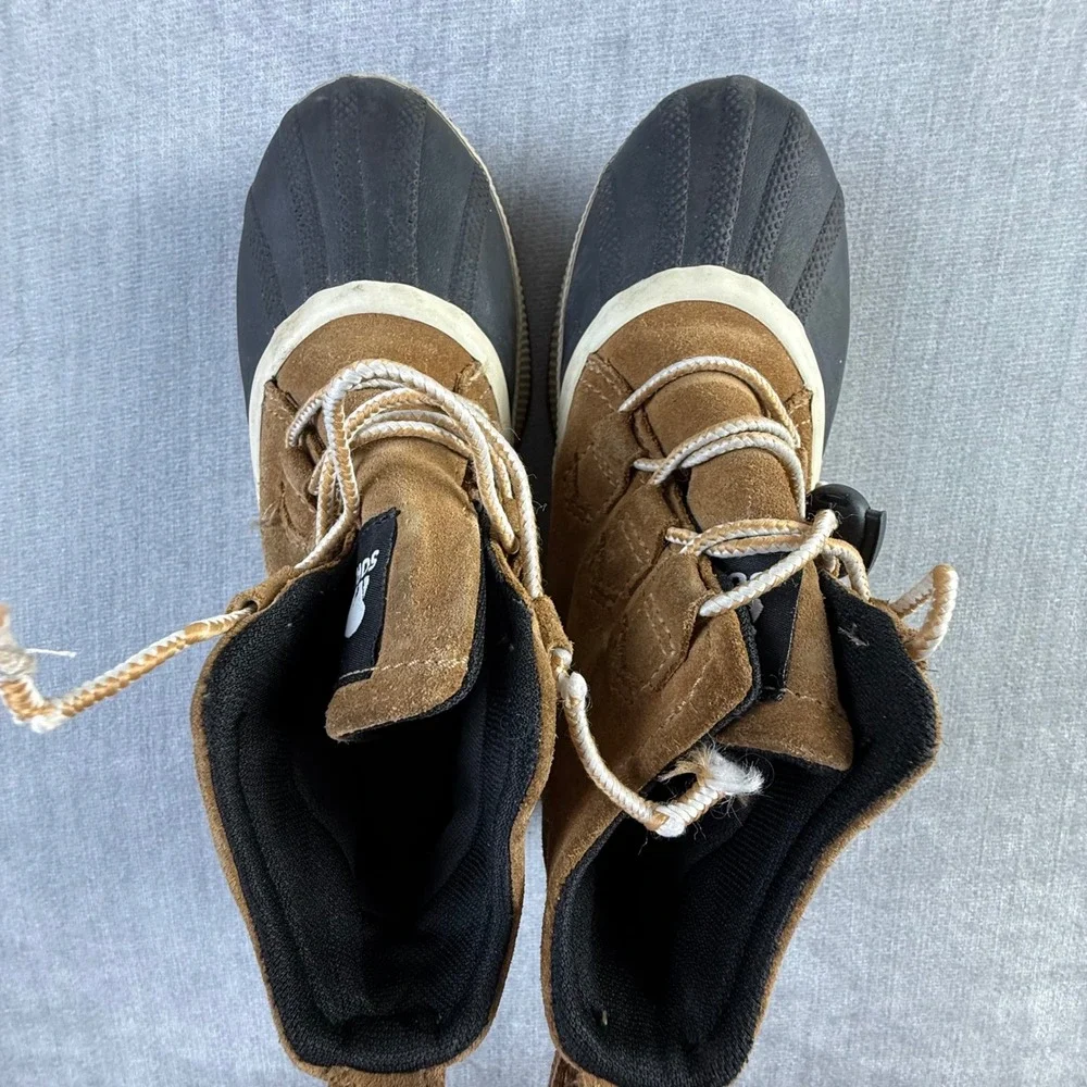 Sorel Kids Out N About Classic Waterproof Suede Duck‎ Boots Brown Size 3